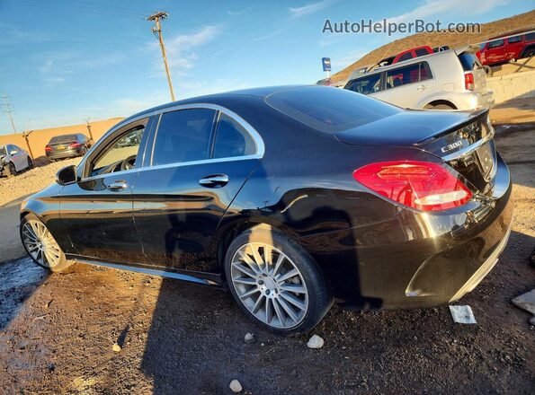 55SWF4JB7GU148138 2016 MERCEDES-BENZ C Black უკანა მარცხენა