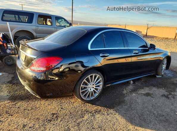 55SWF4JB7GU148138 2016 MERCEDES-BENZ C Black უკანა მარჯვენა