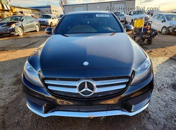 55SWF4JB7GU148138 2016 MERCEDES-BENZ C Black წინა ხედი