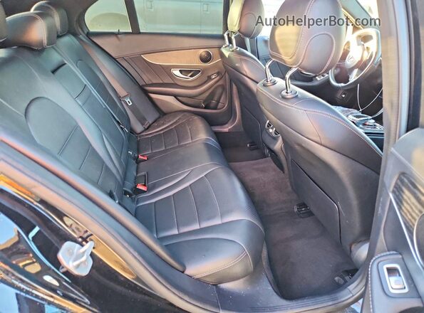55SWF4JB7GU148138 2016 MERCEDES-BENZ C Black უკანა სავარძლების ხედი