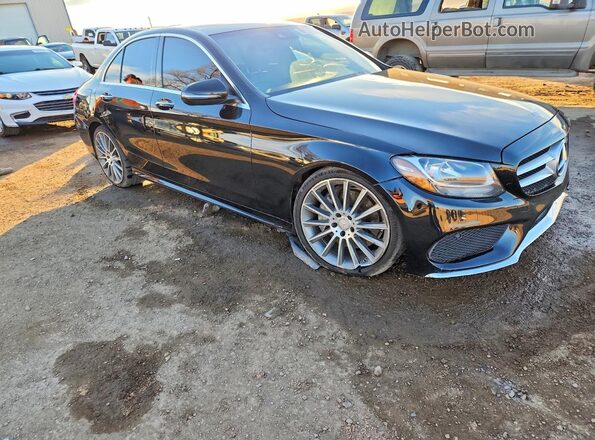 55SWF4JB7GU148138 2016 MERCEDES-BENZ C Black წინა მარჯვენა