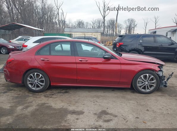 55SWF4JB7GU161097 2016 MERCEDES-BENZ C-CLASS Red სალონის 360-გრადუსიანი ხედი