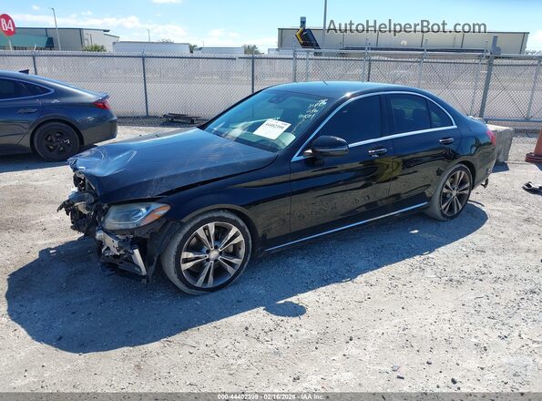 55SWF4JB7GU168843 2016 MERCEDES-BENZ C-CLASS Black Przód lewy