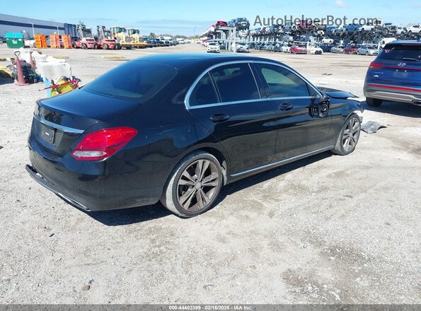 55SWF4JB7GU168843 2016 MERCEDES-BENZ C-CLASS Black Tył prawy