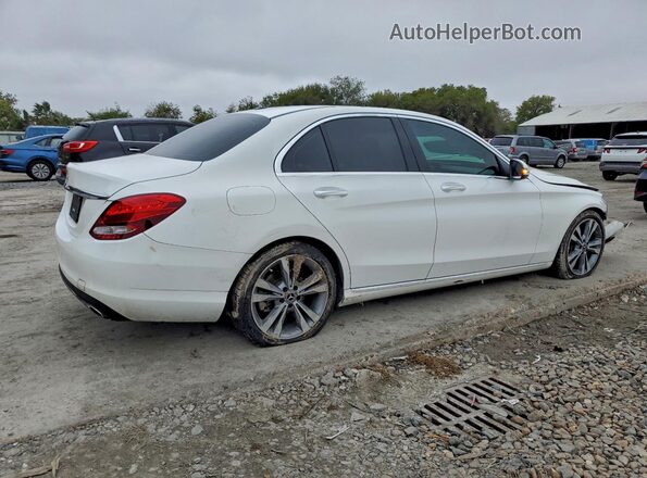 55SWF4JB7HU228086 2017 MERCEDES-BENZ C Белый Задняя правая четверть