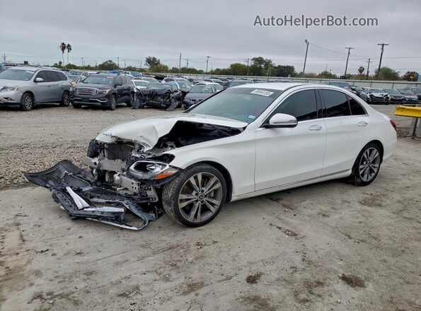 55SWF4JB7HU228086 2017 MERCEDES-BENZ C Белый Передняя левая четверть