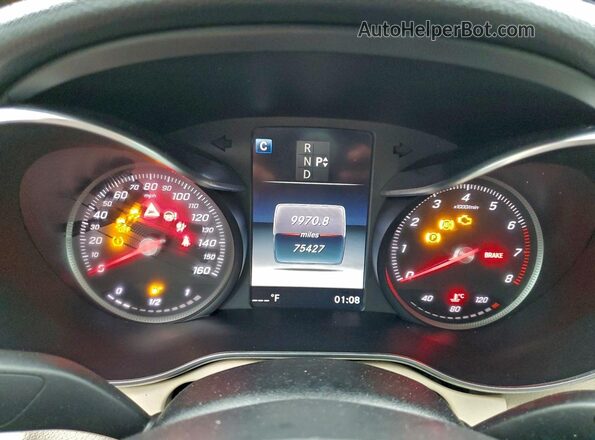 55SWF4JB7HU228086 2017 MERCEDES-BENZ C Белый Вид щитка приборов