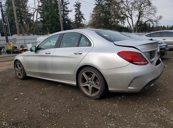 55SWF4JB8JU238468 2018 MERCEDES-BENZ C Серебряный Задняя левая четверть