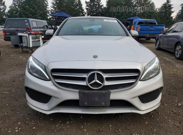 55SWF4JB8JU238468 2018 MERCEDES-BENZ C Серебряный Вид спереди