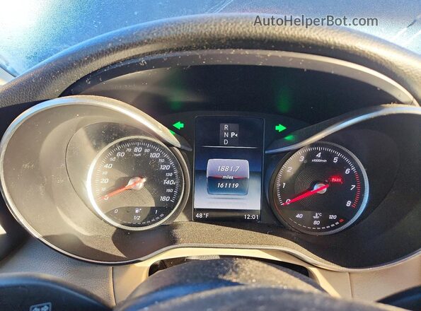 55SWF4JB9HU197021 2017 MERCEDES-BENZ C Black Вид щитка приладів