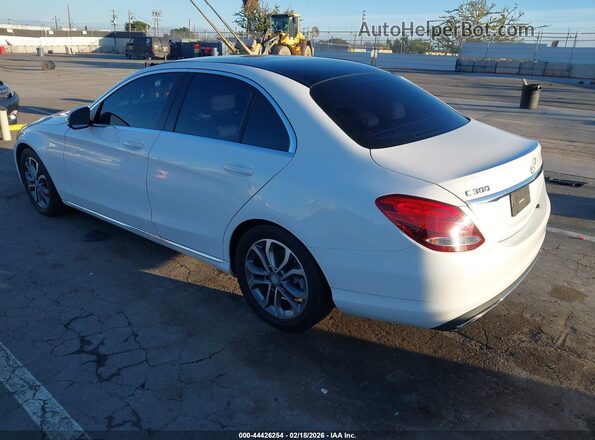 55SWF4JBXGU132399 2016 MERCEDES-BENZ C-CLASS White Rear left