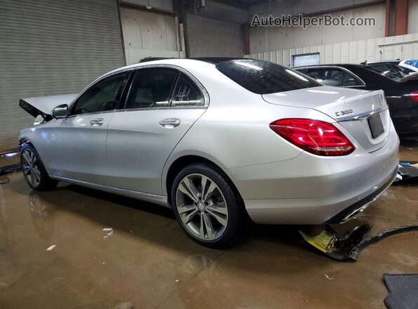 55SWF4KB0HU183605 2017 MERCEDES-BENZ C Silver Задня ліва чверть