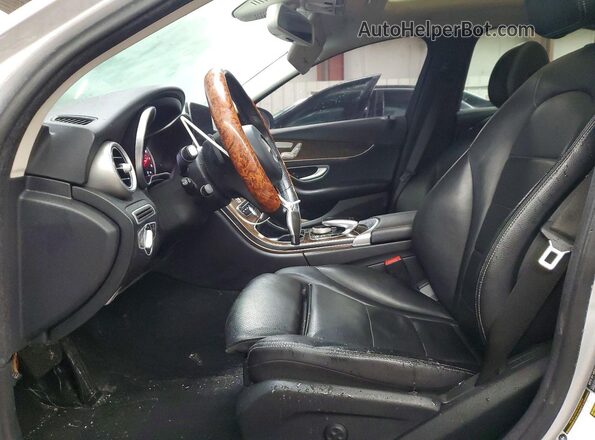 55SWF4KB0HU183605 2017 MERCEDES-BENZ C Silver Вид салону спереду