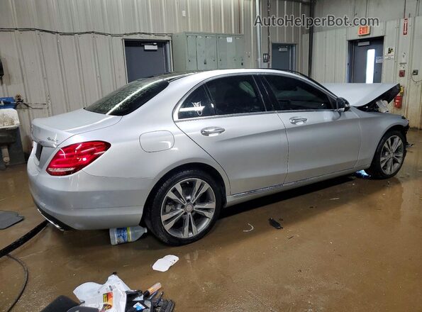 55SWF4KB0HU183605 2017 MERCEDES-BENZ C Silver Задня права чверть