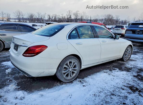 55SWF4KB0HU208020 2017 MERCEDES-BENZ C Белый Задняя правая четверть