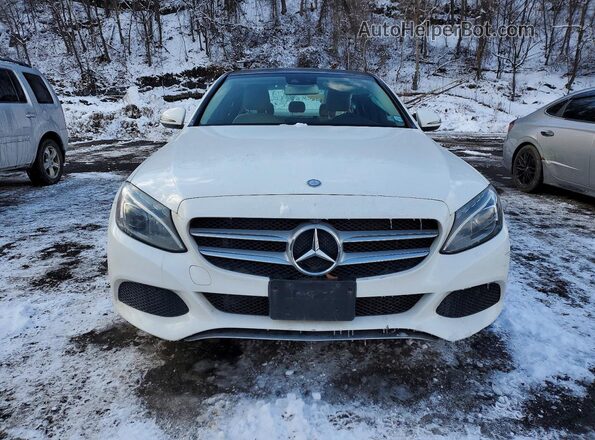 55SWF4KB0HU208020 2017 MERCEDES-BENZ C Белый Вид спереди