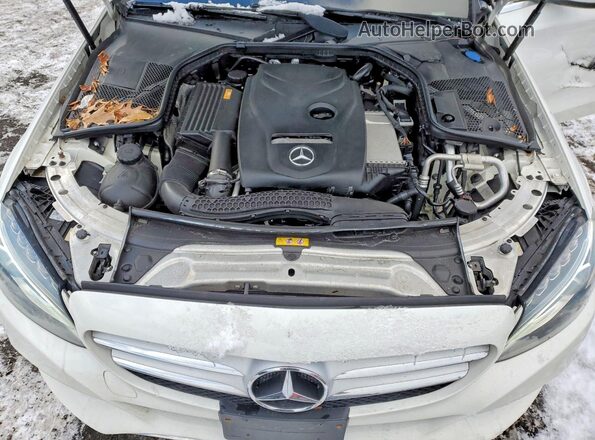 55SWF4KB0HU208020 2017 MERCEDES-BENZ C Белый Вид задней части салона