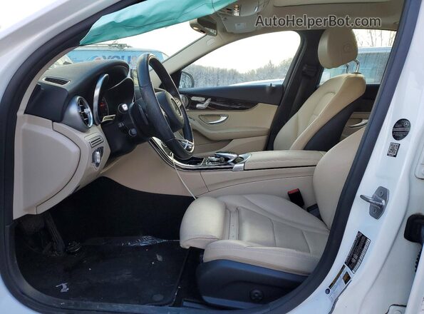 55SWF4KB0HU208020 2017 MERCEDES-BENZ C Белый Вид салона спереди
