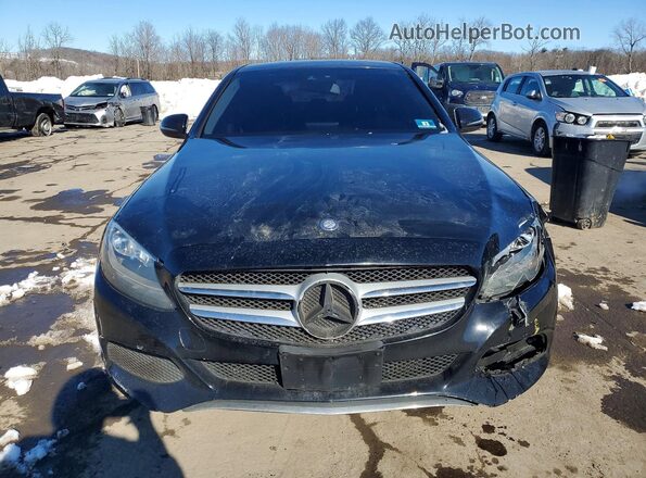 55SWF4KB4GU146572 2016 MERCEDES-BENZ C Black Вид спереду