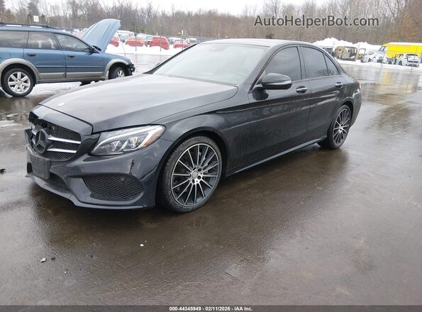 55SWF4KB5GU102791 2016 MERCEDES-BENZ C-CLASS Black Front left