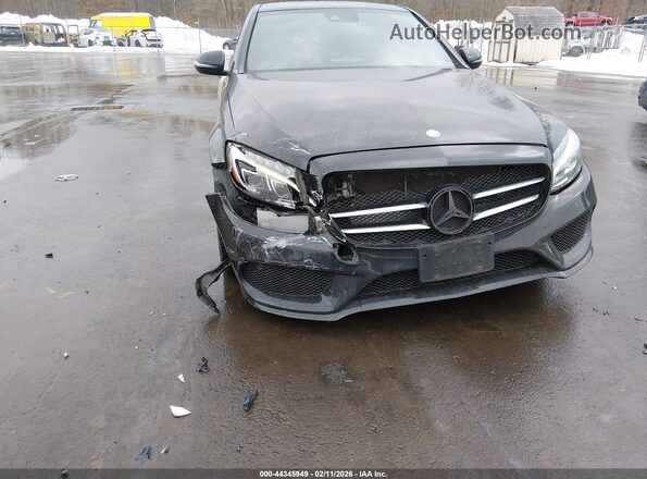 55SWF4KB5GU102791 2016 MERCEDES-BENZ C-CLASS Black Front view