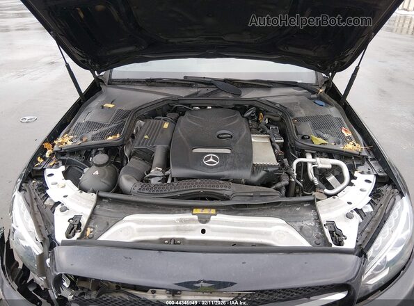 55SWF4KB5GU102791 2016 MERCEDES-BENZ C-CLASS Black Rear view