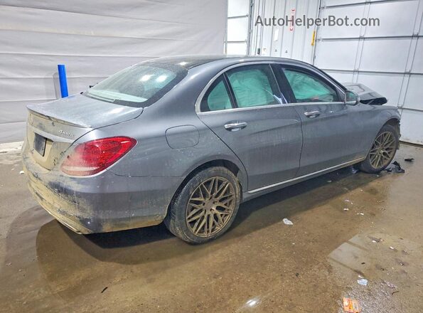 55SWF4KB5HU202567 2017 MERCEDES-BENZ C Gray Tył prawy