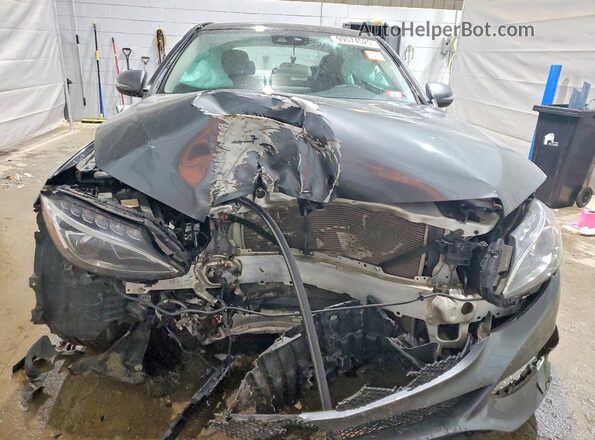 55SWF4KB5HU202567 2017 MERCEDES-BENZ C Gray Widok z przodu