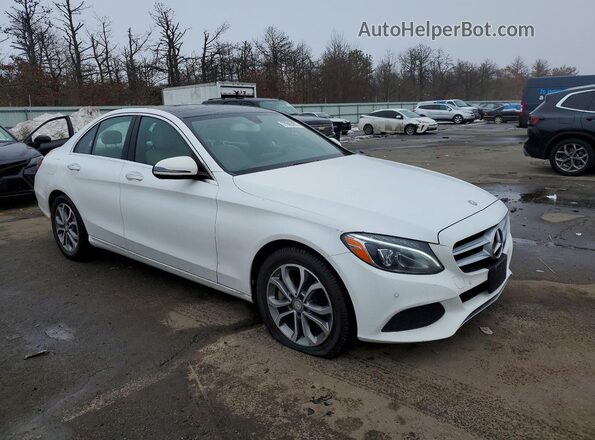 55SWF4KB7GU103098 2016 MERCEDES-BENZ C White Передня права чверть