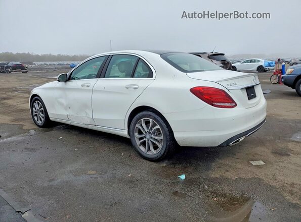55SWF4KB7GU103098 2016 MERCEDES-BENZ C White Задня ліва чверть