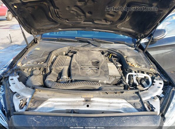 55SWF4KB7GU116322 2016 MERCEDES-BENZ C-CLASS Black Widok z tyłu