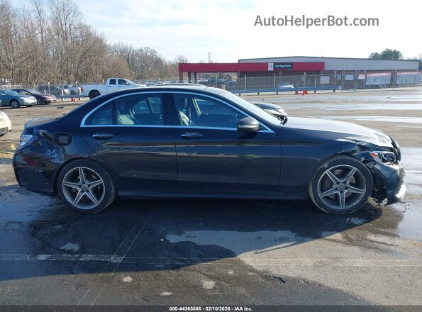 55SWF4KB7GU116322 2016 MERCEDES-BENZ C-CLASS Black Widok wnętrza z tyłu