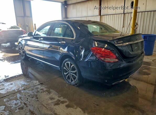 55SWF4KB7JU273100 2018 MERCEDES-BENZ C Blue Tył lewy