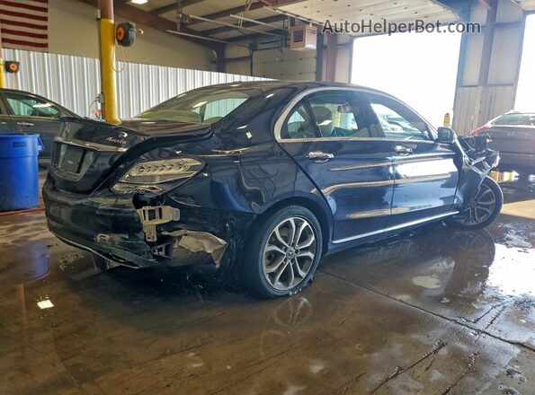 55SWF4KB7JU273100 2018 MERCEDES-BENZ C Blue Tył prawy