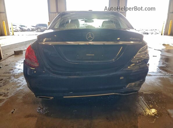 55SWF4KB7JU273100 2018 MERCEDES-BENZ C Blue Widok z tyłu