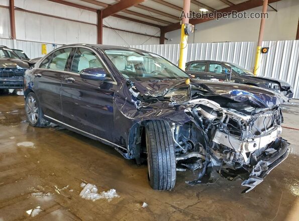 55SWF4KB7JU273100 2018 MERCEDES-BENZ C Blue Przód prawy