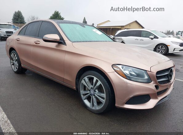 55SWF4KB9GU112417 2016 MERCEDES-BENZ C-CLASS Champagne Delantero derecho