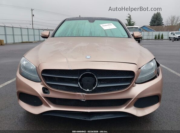 55SWF4KB9GU112417 2016 MERCEDES-BENZ C-CLASS Champagne Vista del cuadro de instrumentos