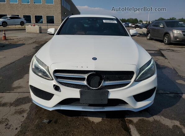 55SWF4KBXGU145099 2016 MERCEDES-BENZ C White Widok z przodu