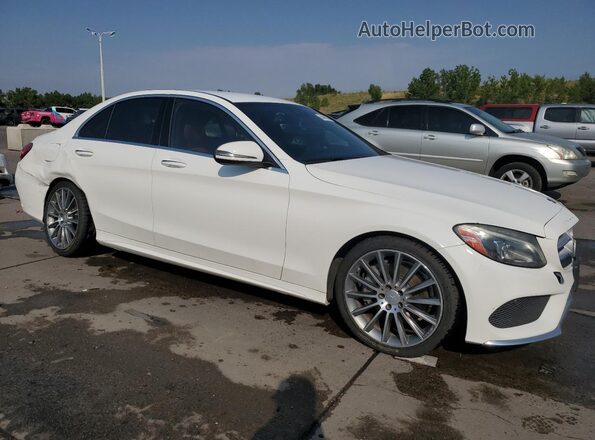 55SWF4KBXGU145099 2016 MERCEDES-BENZ C White Przód prawy