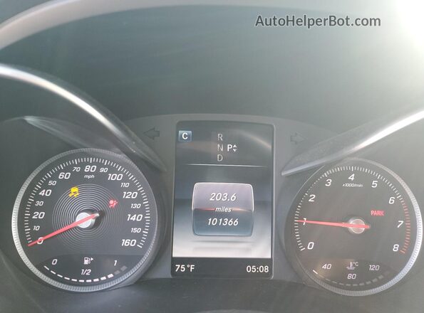 55SWF4KBXGU145099 2016 MERCEDES-BENZ C White Widok zestawu wskaźników