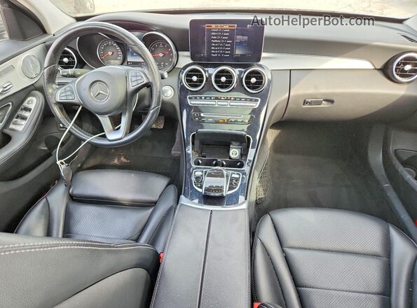 55SWF4KBXGU147158 2016 MERCEDES-BENZ C Charcoal Вид панелі приладів