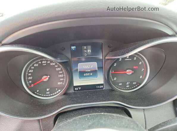 55SWF4KBXGU147158 2016 MERCEDES-BENZ C Charcoal Вид щитка приладів
