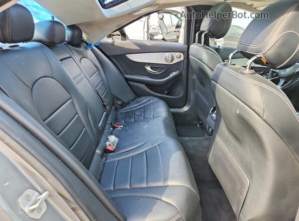 55SWF4KBXGU147158 2016 MERCEDES-BENZ C Charcoal Вид задніх сидінь