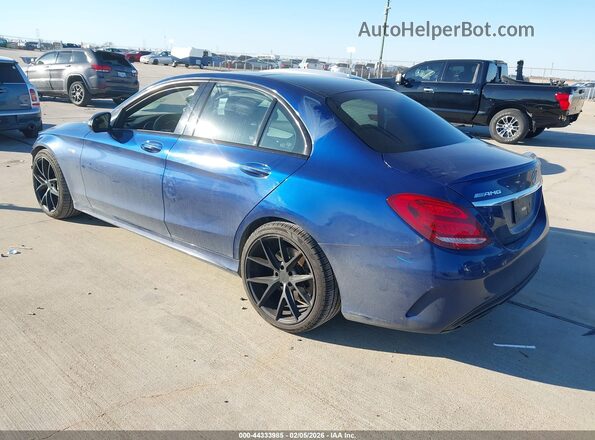 55SWF6EB0HU191002 2017 MERCEDES-BENZ AMG C 43 Blue უკანა მარცხენა