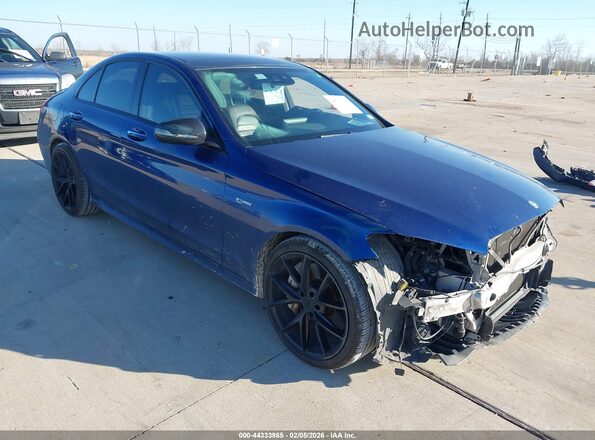 55SWF6EB0HU191002 2017 MERCEDES-BENZ AMG C 43 Blue წინა მარჯვენა