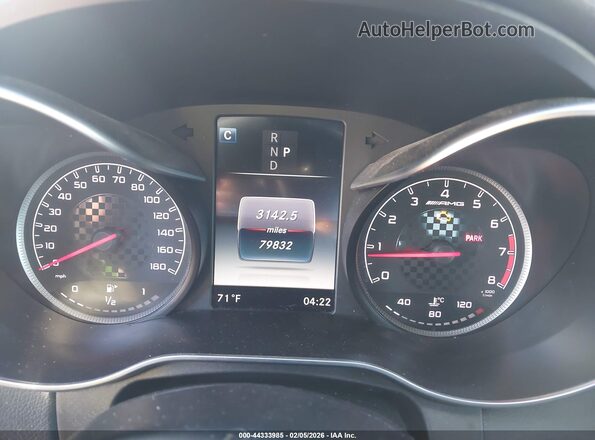 55SWF6EB0HU191002 2017 MERCEDES-BENZ AMG C 43 Blue უკანა სავარძლების ხედი
