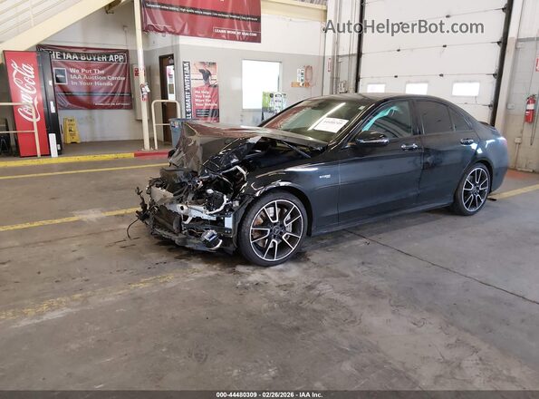 55SWF6EB0HU192862 2017 MERCEDES-BENZ AMG C 43 Black წინა მარცხენა ხედი სამი მეოთხედიდან