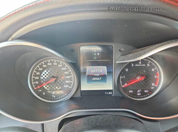 55SWF6EB0HU220448 2017 MERCEDES-BENZ C Gray ხელსაწყოთა პანელის ხედი