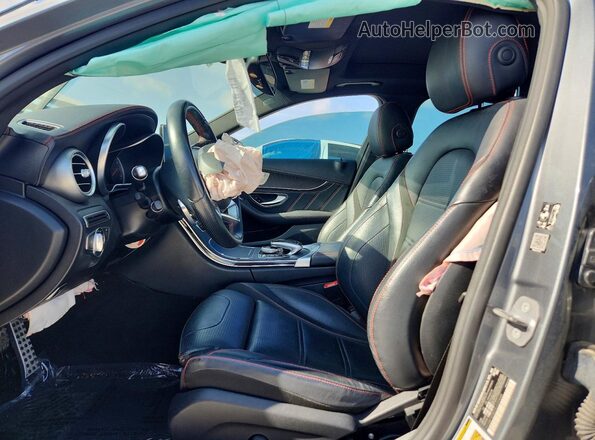 55SWF6EB0HU220448 2017 MERCEDES-BENZ C Gray წინა სალონის ხედი